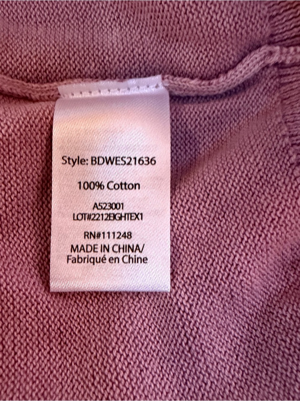 Barefoot Dreams Dusty Rose Crewneck Sweatshirt - Picture 8 of 8